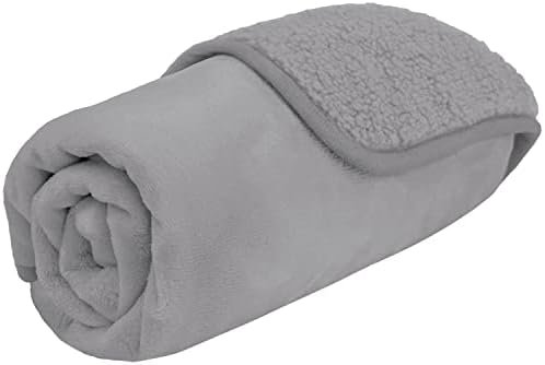PetAmi Waterproof Dog Blanket Puppy Cat Small Couch Cover, 24x32 Light Grey
