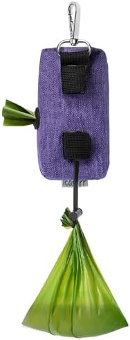 Dog Poop Bag Holder for Leashes and Treat Holder with 2 Waterproof Pouches