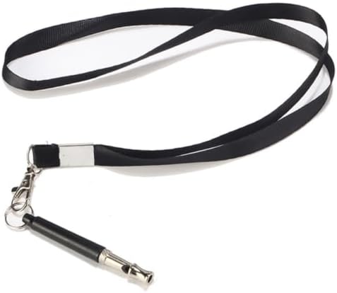 2 Sets Adjustable Ultrasonic Dog Whistles for Bark with Lightweight Chromeplate and Nylon Material, Outdoor Training Whistles with Lanyard for Dogs