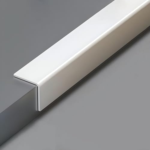Wall Corner Protector White - 4 PCS, 3 ft x 1 in - Self Adhesive Corner Guards for Walls, Cabinet Doors, Edge Protector Trim; Easy to Install Wall Corner Guard (90 cm x 2.5 cm)
