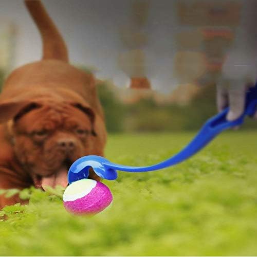 Dog Ball Launcher, Dog Fetch Toy Launcher, Comfort Health Handle Pet Supply Agility Training Equipment, Captures Pet Ball, Including Tennis