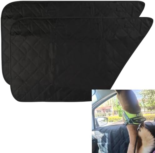 2 Pack Dog Car Door Protector, Waterproof Scratchproof Pet Door Cover
