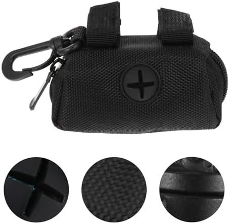 Portable Pet Waste Bag Dispenser Outdoor Oxford Cloth Pouch Dog Poop Bag Holder with Waist Belt for Walking and Travel