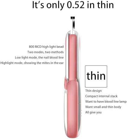 Pet nail clippers with LED Lights cat nail clippers for indoor cats nail trimmer clippers for small dog nail trimmers Cats rabbits nail clippers Bird Kittens (Pink)