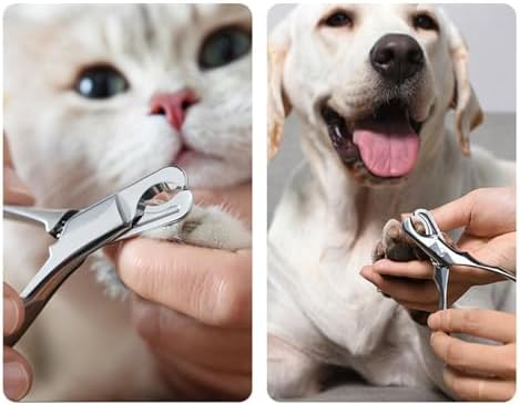 Dog Nail Clippers Heavy Duty Stainless Steel Safety Guard Cutter Tools