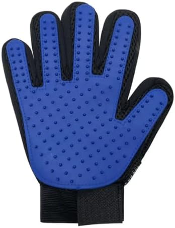 GentleGroom Pet Hair Removal Glove for Dogs & Cats, 259-Tip Deshedding Grooming Mitt, Washable, Adjustable Wrist Strap, Easy Fur Removal