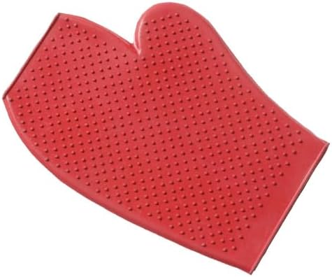 Tough1 Rubber Grooming Glove - Red