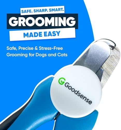 Dog Nail Clippers with LED Light – Safety Guard, Sharp Blades, Nail File Included – for Dogs, Cats & Small Pets