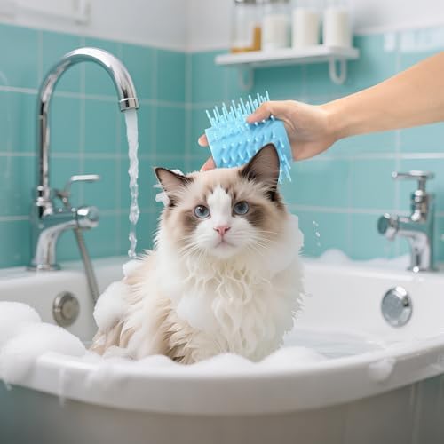 Dog Paw Cleaner Cup, Cartoon Christmas Trees Portable Paw Washer with Soft Silicone Brush, Pet Foot Cleaner for Small Medium Large Dogs Cats, 2.56x4.53 Inch