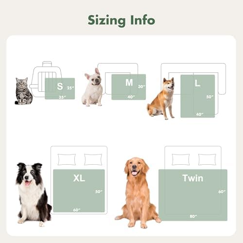 Waterproof Dog Blanket for Couch - Washable Medium Pet Blanket for Furniture Protector, Cozy Fleece Calming Dog Crate Blankets for Indoors & Outdoors, Linen, 30"x40"