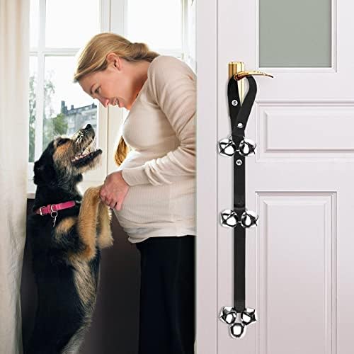 TIOVETY Dog Doorbells for Potty Training, 7 Extra Large Loud 1.4 Door Bells, Durable Adjustable Strap Potty Training Bells for Dog Knob, Housebreaking, Ring to Go Outside Puppy Pet Supplies