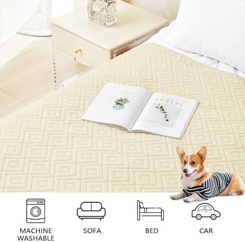 hyha Waterproof Reversible Dog Blanket, Pet Blanket for Sofa Couch