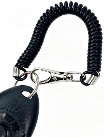 Dog Training Clicker, Pet Behavior Device with Wrist Strap, Hands-Free