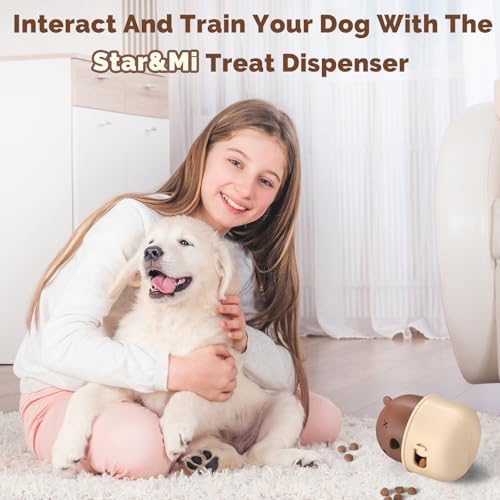 Silicone Dog Slow Feeder Toy - Interactive Puzzle Feeder & Food Dispenser for Small & Large Dogs - Enrichment Toys for Mental Stimulation - Fun Puppy Chew Toys & Cat Treat Dispenser to Keep Pets Busy