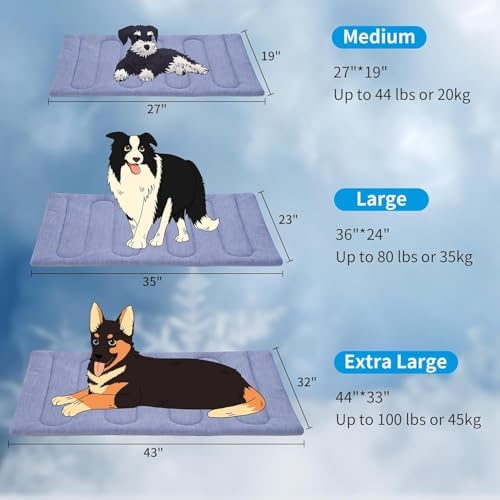 Cooling Mat for Large Dogs - Double-Sided Warming & Cool, Q-MAX>0.47