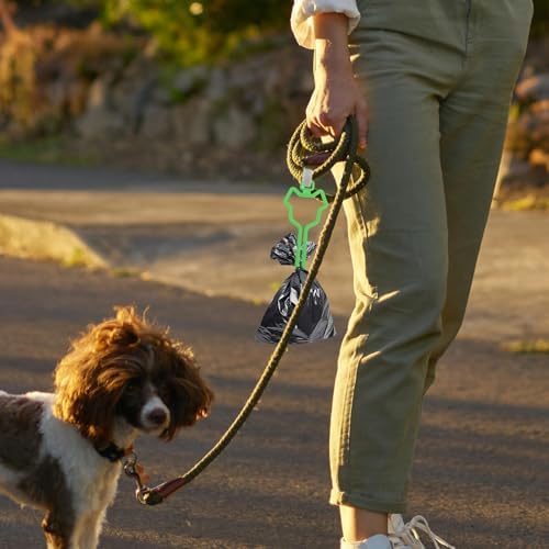 Yardwe Dog Poop Bag Holder Clip Retractable Leash Attachment Lightweight Poop Bag Carrier for Dog Walking Accessories for Outdoor Use