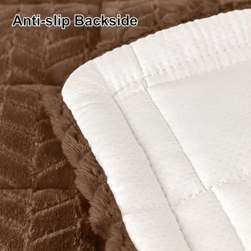 Smiry Couch Cover for Dogs, Non Slip Fuzzy Pet Sofa Covers Washable