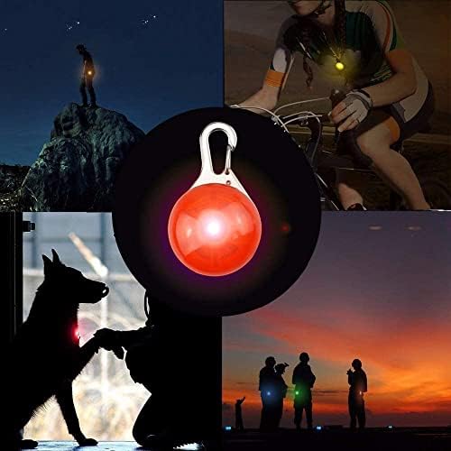 8 Pack Dog Lights for Night Walking, 3 Modes Dog Collar Light for Night Time, IP68 Waterproof Dog Lights Clip On, LED Safety Light for Large Medium Small Pets, Running, Camping, Climbing, Bike