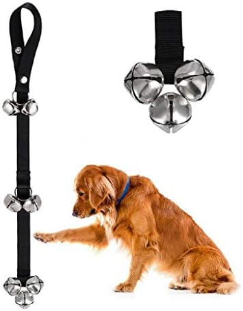 Dog Puppy Potty Training DoorBells Length Adjustable Dog House Toilet Training Bells 30'' Pet Doorbell Rope for Puppy
