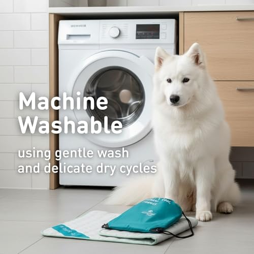 INSPECTOR TAIL Dog Cooling Mat Indoor & Outdoor with Ice Silk, XXL Pet Pad