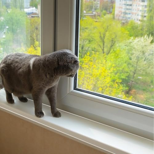 4in x 32.8ft Window Sill Protector, Door Protector from Dog Cat Scratching, Clear Sided Shield Protection Barrier Anti Cat Dog Scratching, Slobbering, and Clawing Furniture, Glass, Car Door