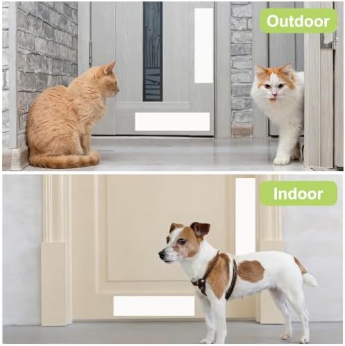 2pcs Door Scratch Protector, 41 * 10cm(Matte White)