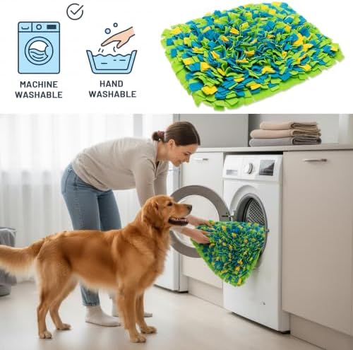 Dog Snuffle Mat, Interactive Enrichment Toy for Boredom (16"x22")