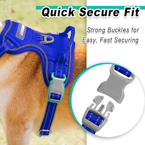 BARKBAY Dog Harness for Small Sized Dog No Pull Mesh 2 Clips Dog Vest