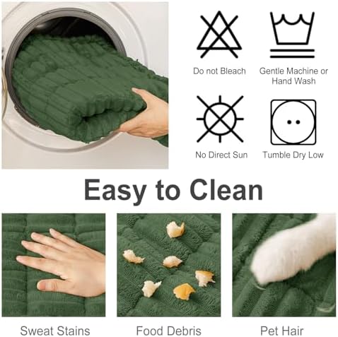 hyha Couch Cover for Dogs, Washable Non Slip Plush Flannel Sofa Protector