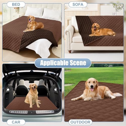 Smiry Waterproof Reversible Pet Couch Covers for Dogs
