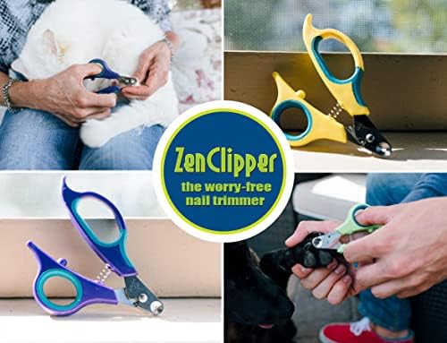 Zen Clipper Dog Nail Clippers - Conical Blade, No Overcut - Easy-to-use Dog Nail Trimmer for Stress Free Home Grooming – Sharp Conical Blade Makes a Clean, Splinter-Free Cut (3.5mm Hole)