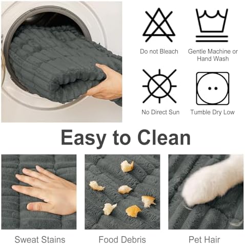 hyha Couch Cover for Dogs, Washable Non Slip Plush Flannel Sofa Protector