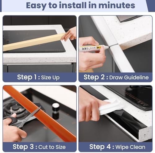 2PCS Wall Corner Protectors Guards - Self Adhesive Corner Protector & Corner Guards for Walls Edge Protection, Easy to Apply - No Tools Needed(Brown, 35.4"x1.18")