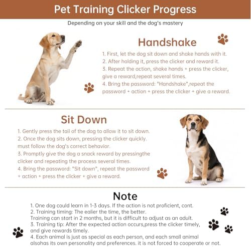 Dog Training Clicker with Wrist Strap Durable Lightweight Easy to Use,Pet Training Clicker for Cats Puppy Birds Horses,Perfect for Behavioral Training 5-Pack