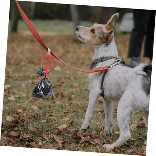 HANABASS Poop Bag Clip for Leash Lightweight Waste Bag Carrier for Dogs Durable Material Convenient for Walking Biking and Outdoor Activities