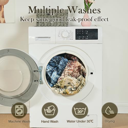 Qeils Washable Pee Pads for Dogs, Reusable Puppy Pads 48"x 48" 2 Pack