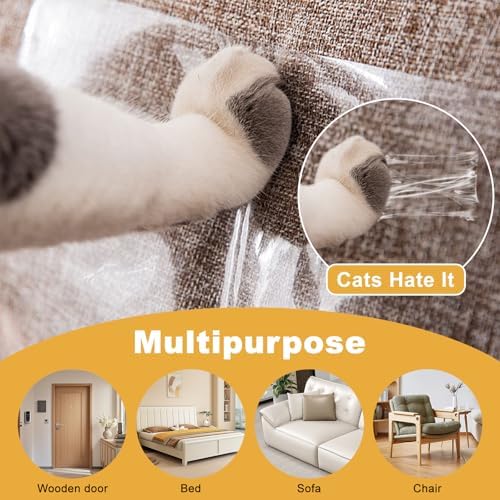 4" x 30Yd Anti Cat Scratch Tape Double Sided Pet Training Tape