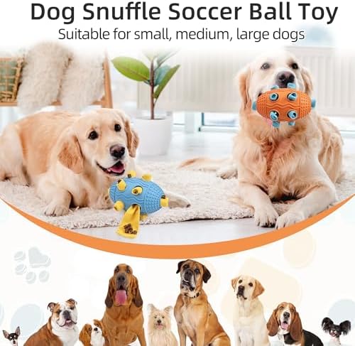 Interactive Dog Toy, Food Dispensing Puzzle Toy for Boredom Relief (Blue)