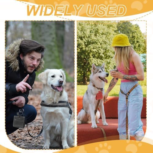 Dog Poop Bag Holder, Leather Pet Waste Bag Dispenser for Leashes Roll Style Portable Reusable Easy Cleanup Pouch(1Pcs, Dark Brown), Intended for Outdoor/Travel/Walking with Dog