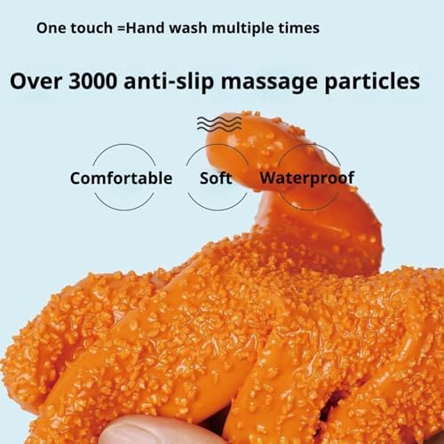 YOFANG 27.6" Extra Long Pet Grooming Bathing Gloves For Dogs & Cats