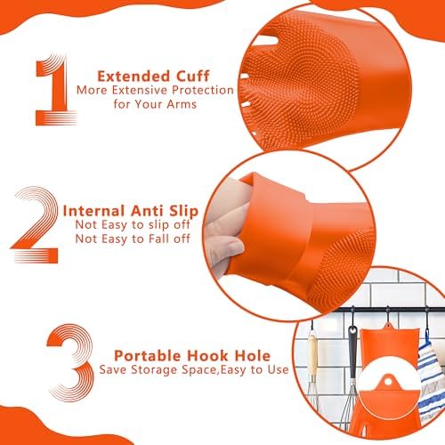 Pet Grooming Gloves—Dog Washing Gloves with High-Density Teeth