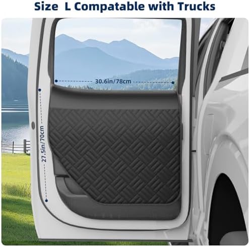 Car Door Protector for Dogs - Heavy Duty Thick Oxford Covers for Car Back Door Protect for Pet Scratching(L)