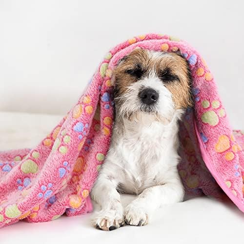 Comsmart Dog Blankets, 3 Pack Fleece Pet Blankets, 40x47 Inches