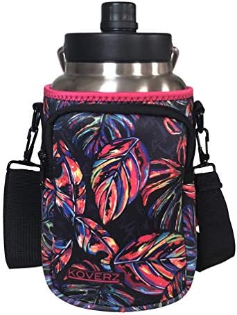 Half Gallon Jug Carrier, 64oz Bottle Carrier Compatible with Yeti & RTIC Half Gallon Jugs - Tropics