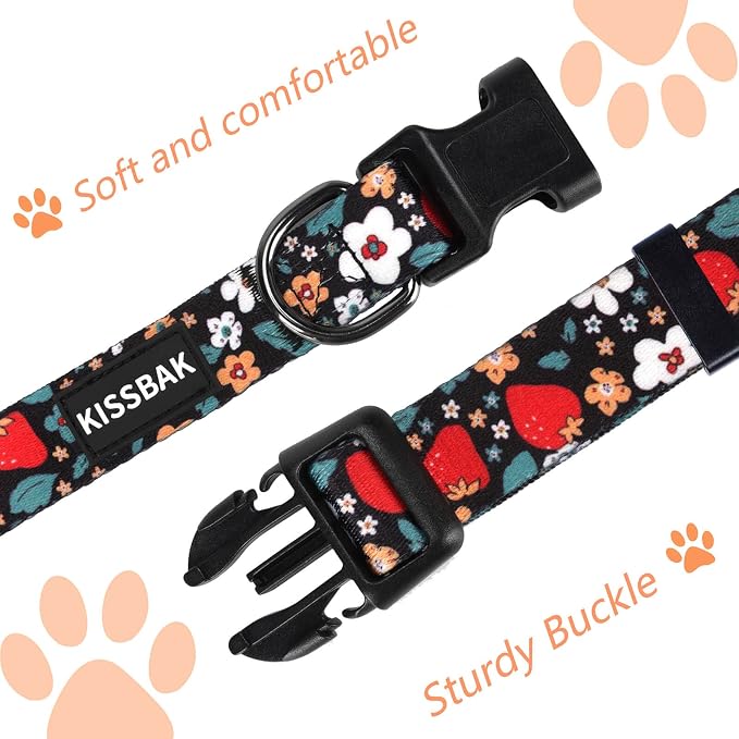 Dog Collar for Small Dogs - Special Design Puppy Collar Cute Small Girl and boy Dog Pet Collar Soft Adjustable Fancy Floral Dog Collar for Puppies