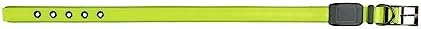 Nite Ize NiteDog Rechargeable LED Collar - Light Up Dog Collar with Durable Metal Buckle - Water-Resistant & Rechargeable Collar - Dog Supplies for Night Activities - Large, Lime