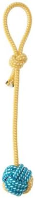 1 Pack Cotton Dog Rope Toy, 15.4 Inch Knotted Tug of War Chew Toy for Medium and Large Dogs
