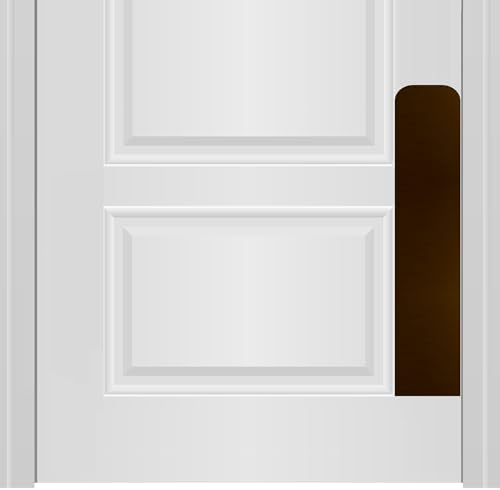 Deck the Door Decor Dog Scratch Door Protection Plate - Elegant Anodized Aluminum for All Door Types. Pet-Safe with Polished Edges and Rounded Corners. 3M Adhesive Mount - Oil Rubbed Bronze 6x22in