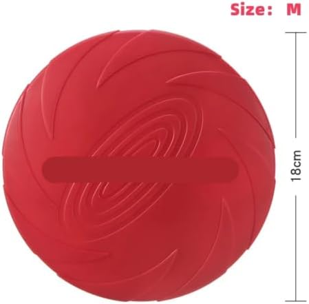 Interactive Silicone Flying Saucer Toy for Dogs and Cats Chew Resistant Flying Disc Pet Game Perfect(Purple,M-18CM)