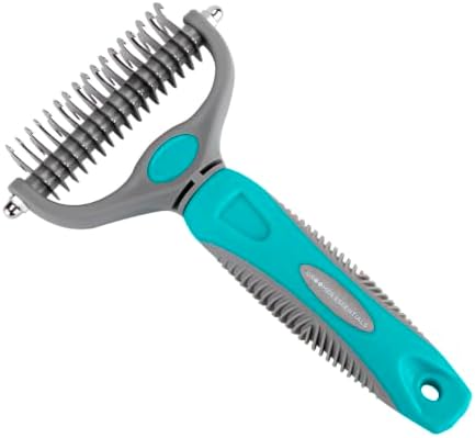 GROOMER ESSENTIALS Double-Sided Deshedding Rake 9/17 Blades
